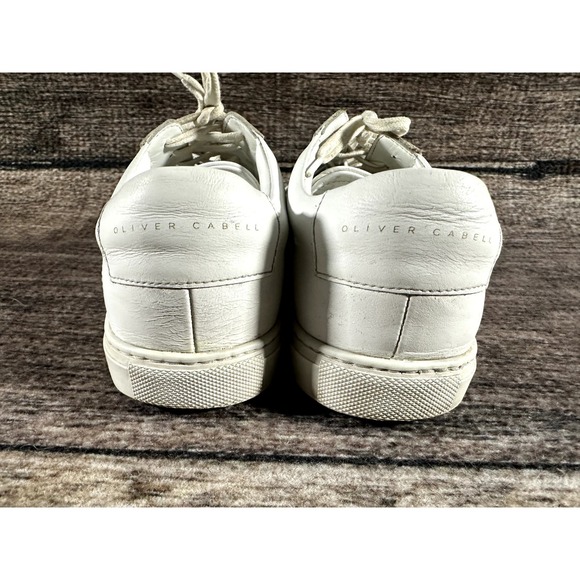 Oliver Cabell Low 1 off-White Mens Italy Leather Shoe sneaker Size 42, US 9 - Picture 3 of 10